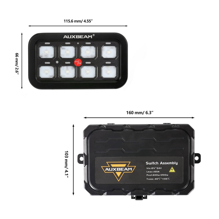 AR-800 RGB Switch Panel with APP with support for Toggle/ Momentary/ Pulsed Modes