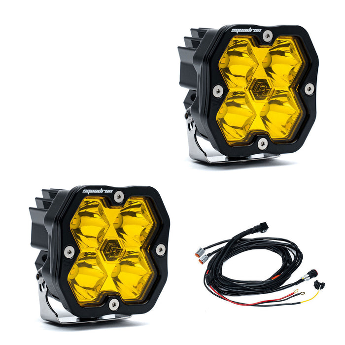 Baja Designs Squadron 2.0 Sport Black LED Auxiliary Light Pod Pair - Universal