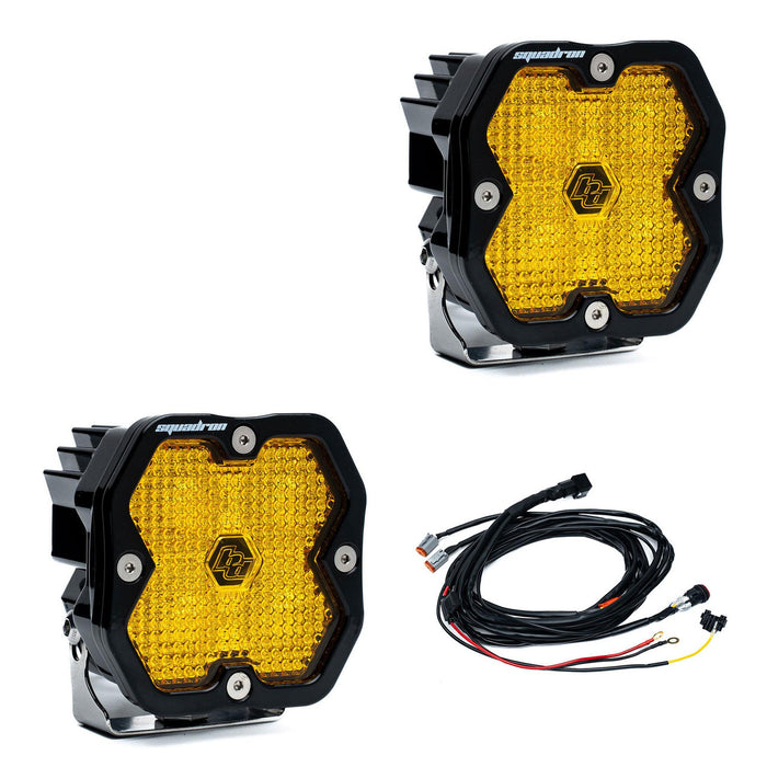 Baja Designs Squadron 2.0 Sport Black LED Auxiliary Light Pod Pair - Universal
