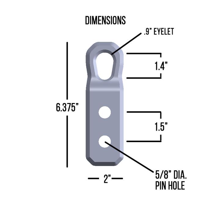 Hitch Billet Recovery Point 6030