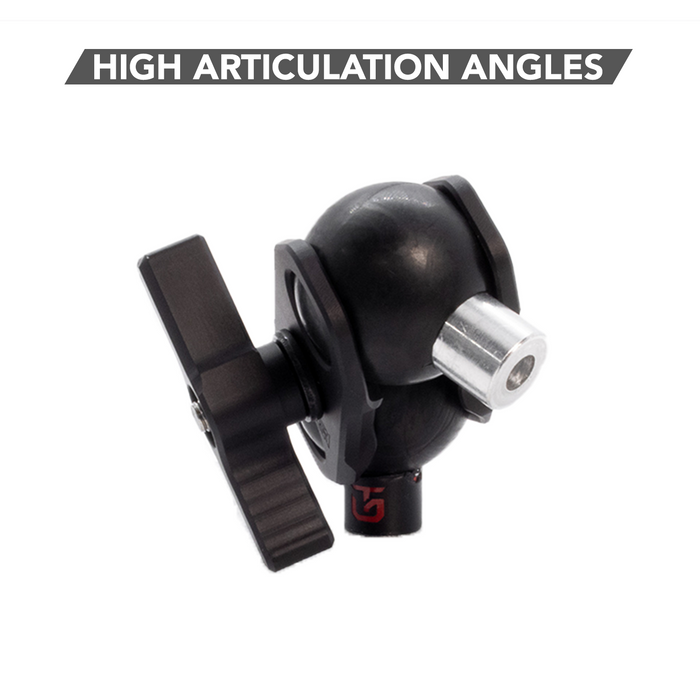 Mach 125 Arm - Short Machined Aluminum 1" Ball Mount Arm