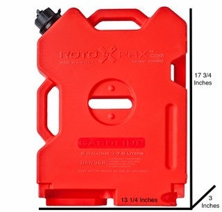 Rotopax 2 Gallon Gasoline Tank (Interlocking)